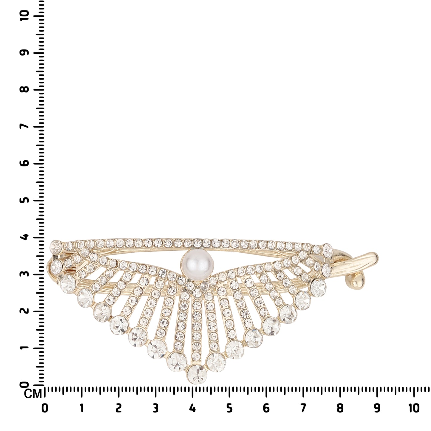 Royal Gemstone Crown Hair CliP