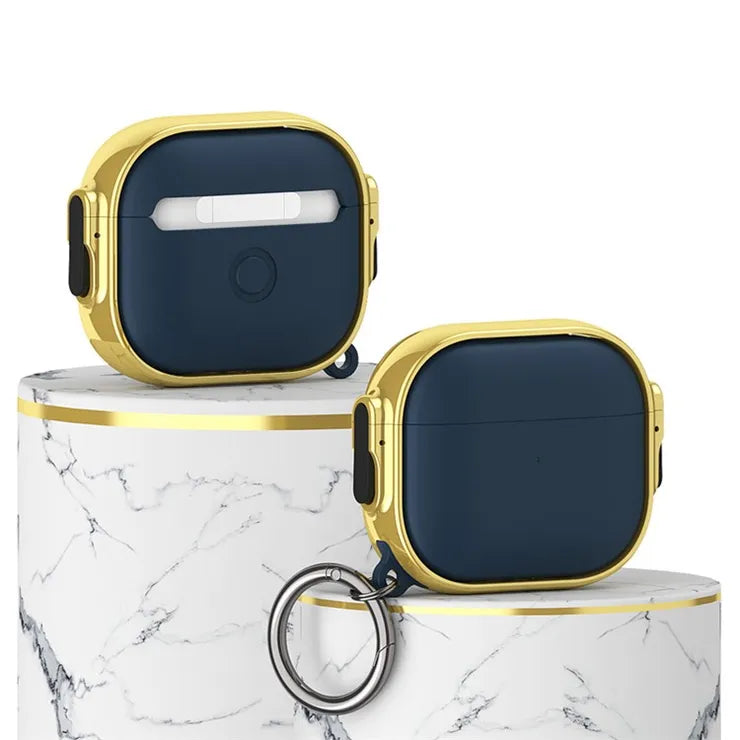 Double Lock Gold Ring Protective Cover For Air Pods