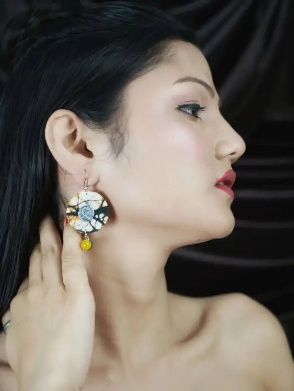 Elizabeth Round Handmade Earrings