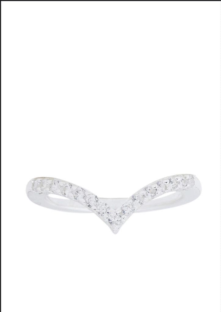 Queen Crown Silver Diamond Ring