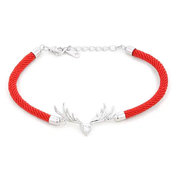 Silver Baby Heart Wings Hand Bracelet