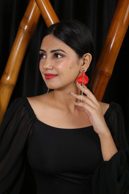 Buy 1 Vibrant Delight Earrings & Get 3 Free (Everyday Oval, Fabric Leaf, Dainty Ivory Earrings)