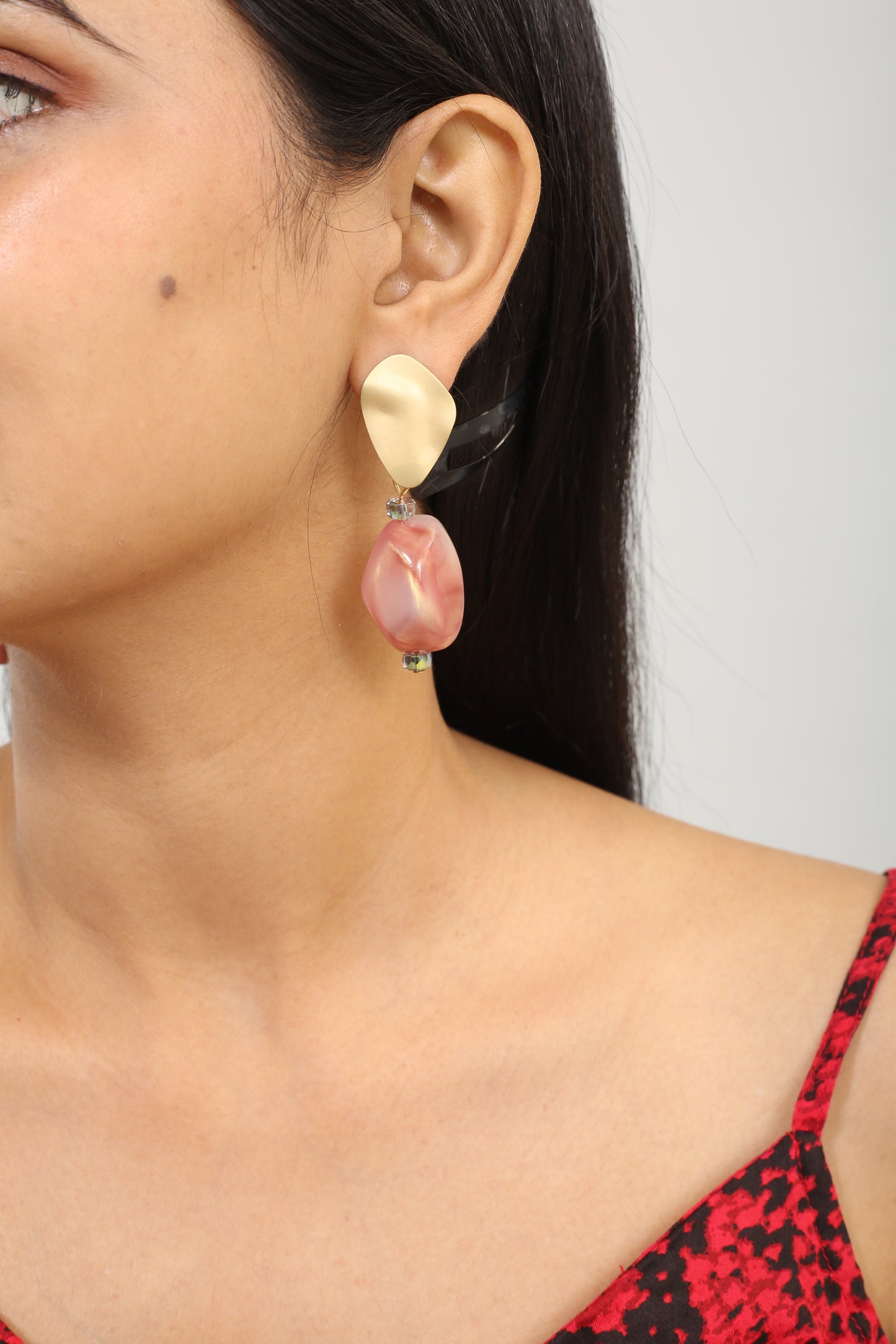 Buy 1 Pastel Hues Earrings & Get 3 Free (Dainty Leaf, Dainty Ivory, Centerstone-Triangle Earrings)
