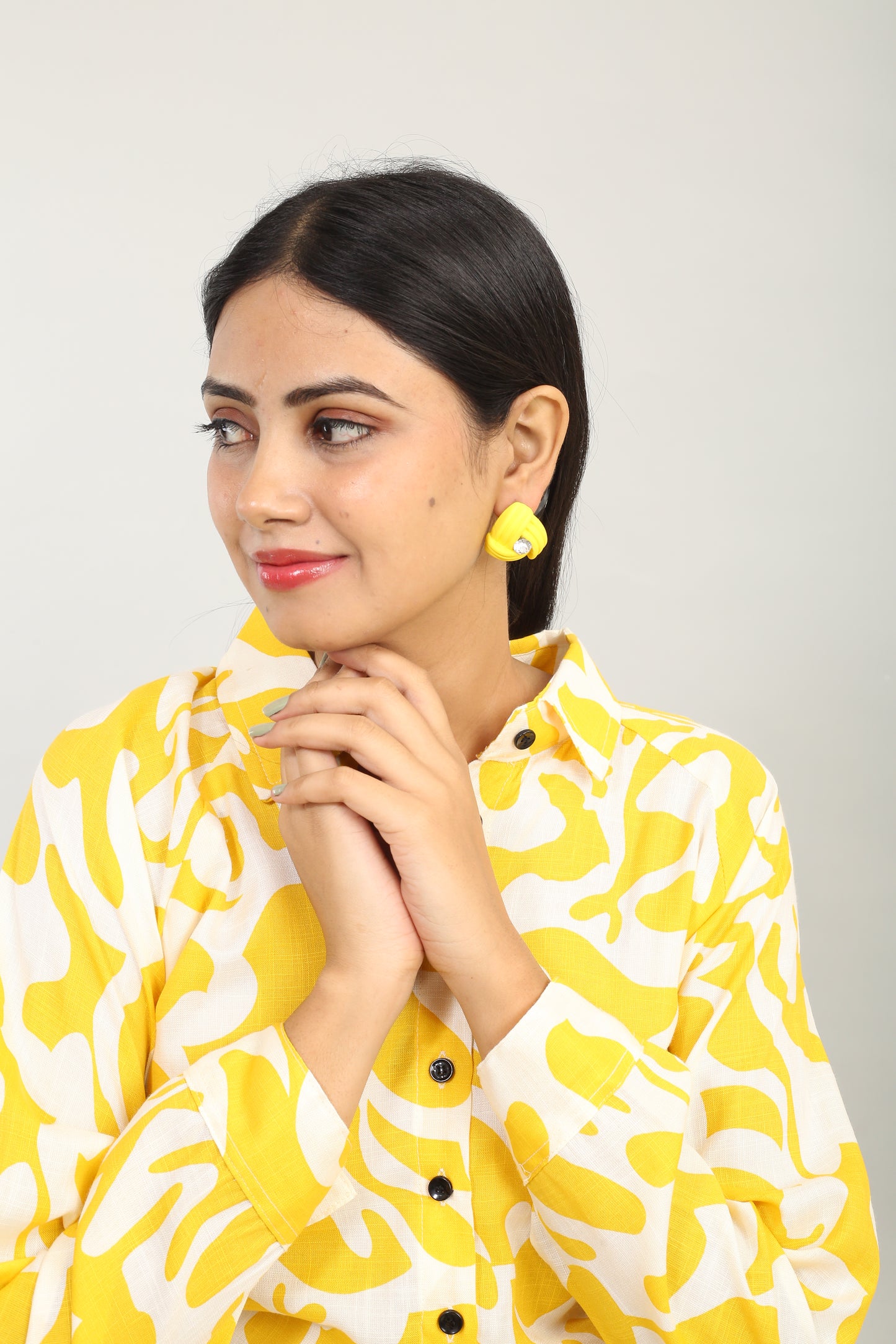 Buy 1 Leafy Diamond Vines Earrings & Get 3 Free ( Centerstone Triangle, Charmful Circle, Sunny Boho Earrings)