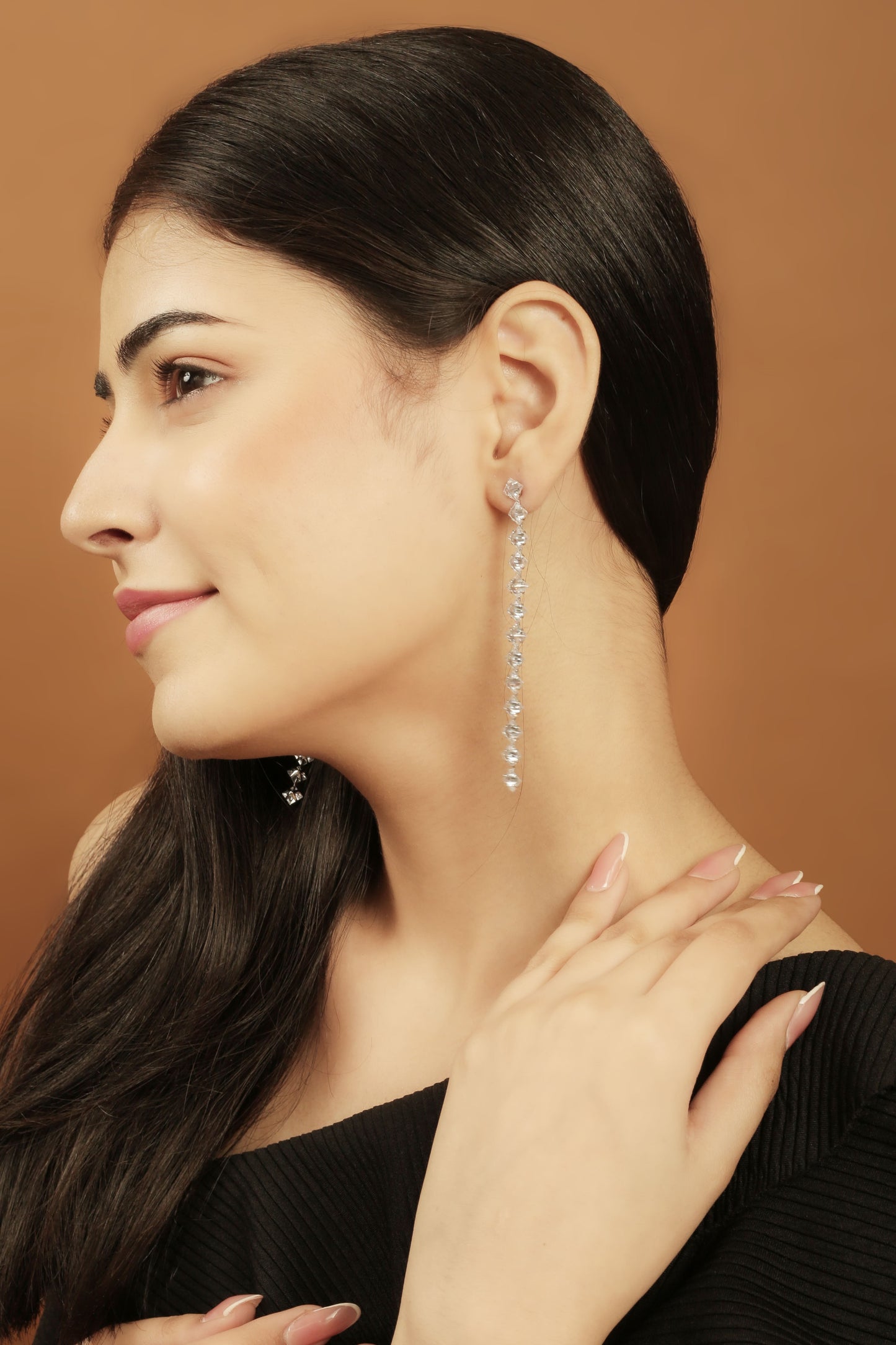 Crystal Hoop Earrings