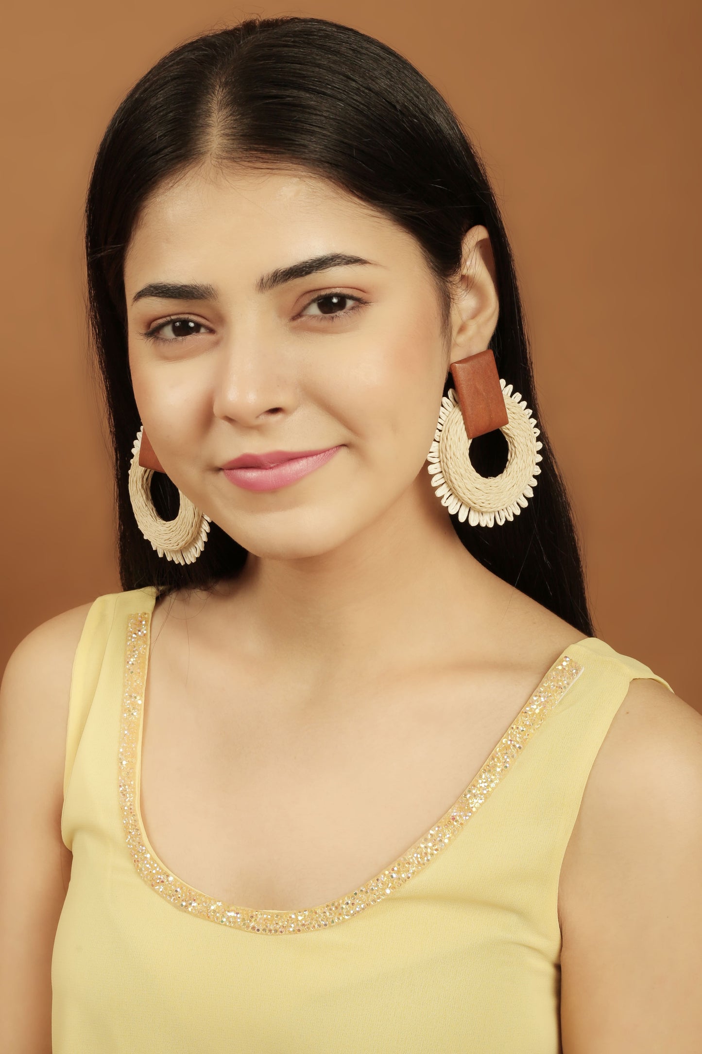 Wooden Drop Boho Earrings