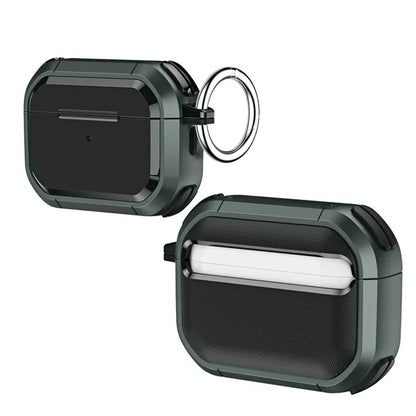 Armor Airpods Cover For All Sizes with Keychain, Military Hard Shell Full-Body