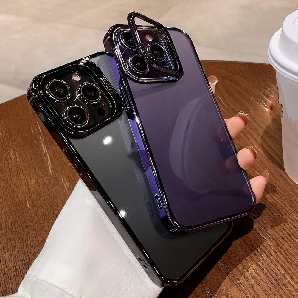 Creative 2 in 1 Lens Protector & Mobile Holder Hard Case for iPhones