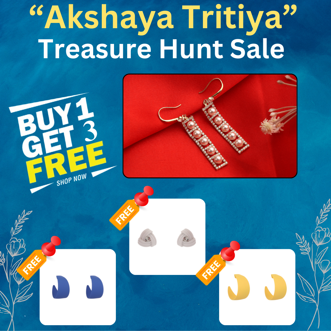 Buy 1 Pearl Cascade Earrings & Get 3 Free (Bakelite, Centerstone Earrings)