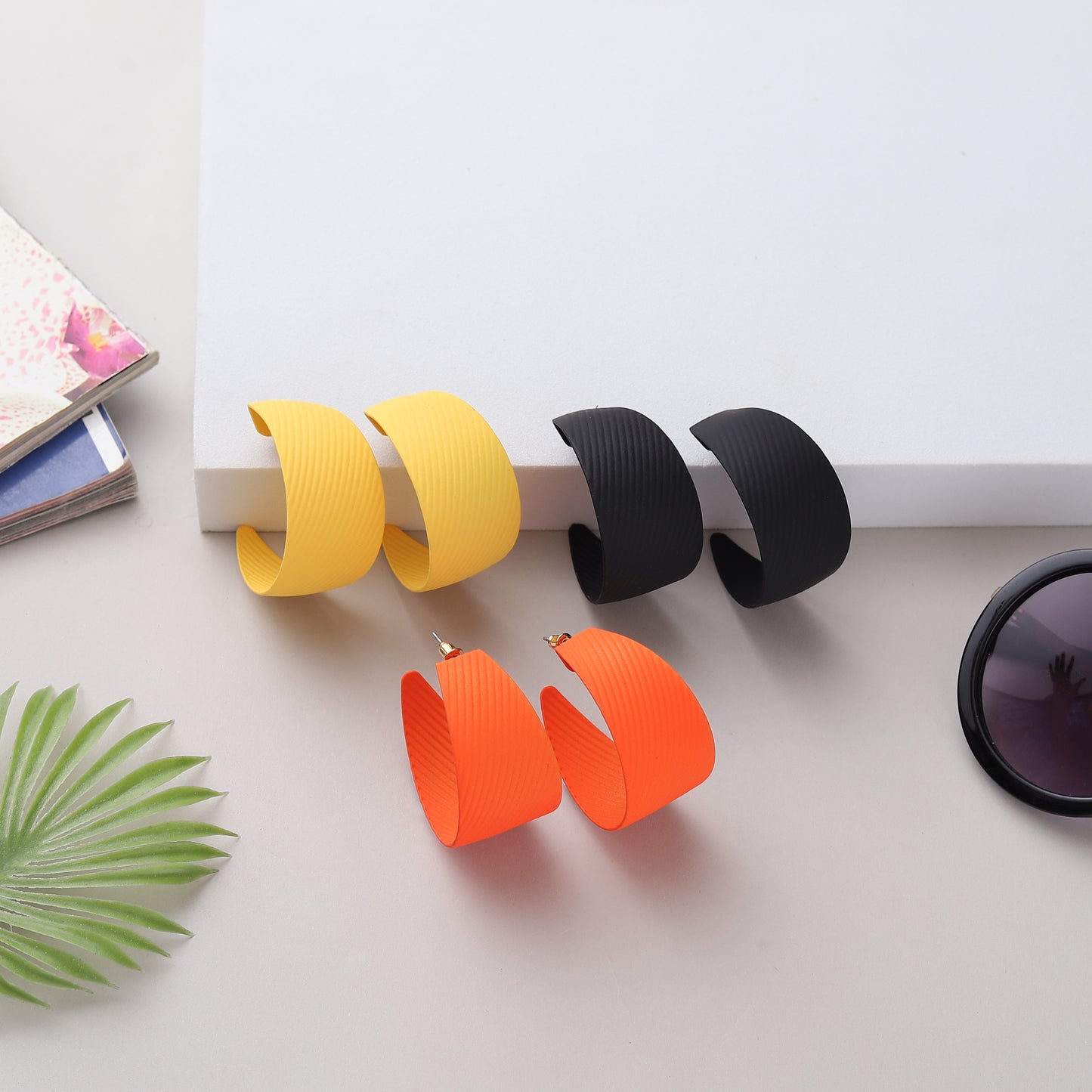 Bakelite Hoop Earrings