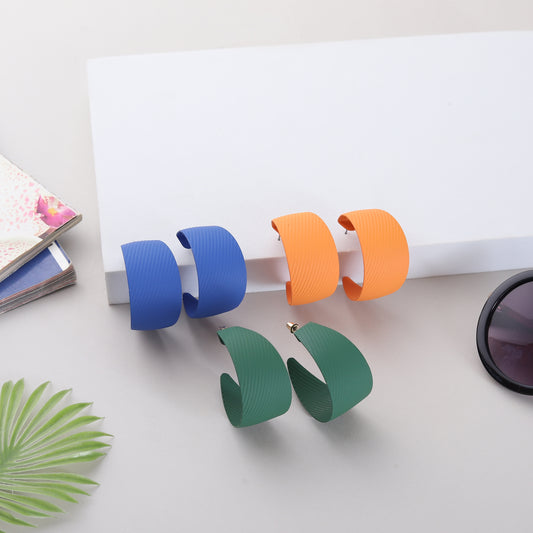 Bakelite Hoop Earrings