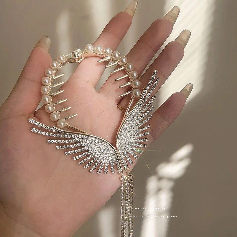 Diamond Butterfly Hair Claw