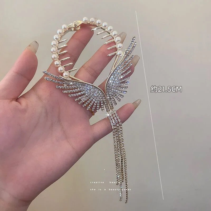 Diamond Butterfly Hair Claw