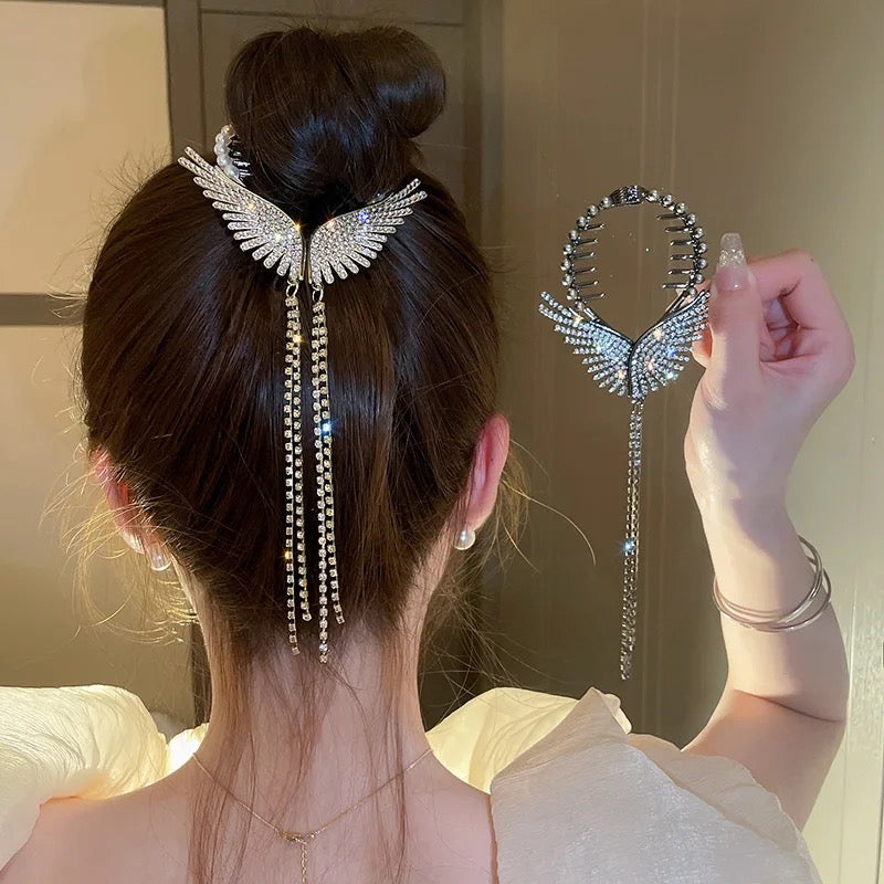 Diamond Butterfly Hair Claw