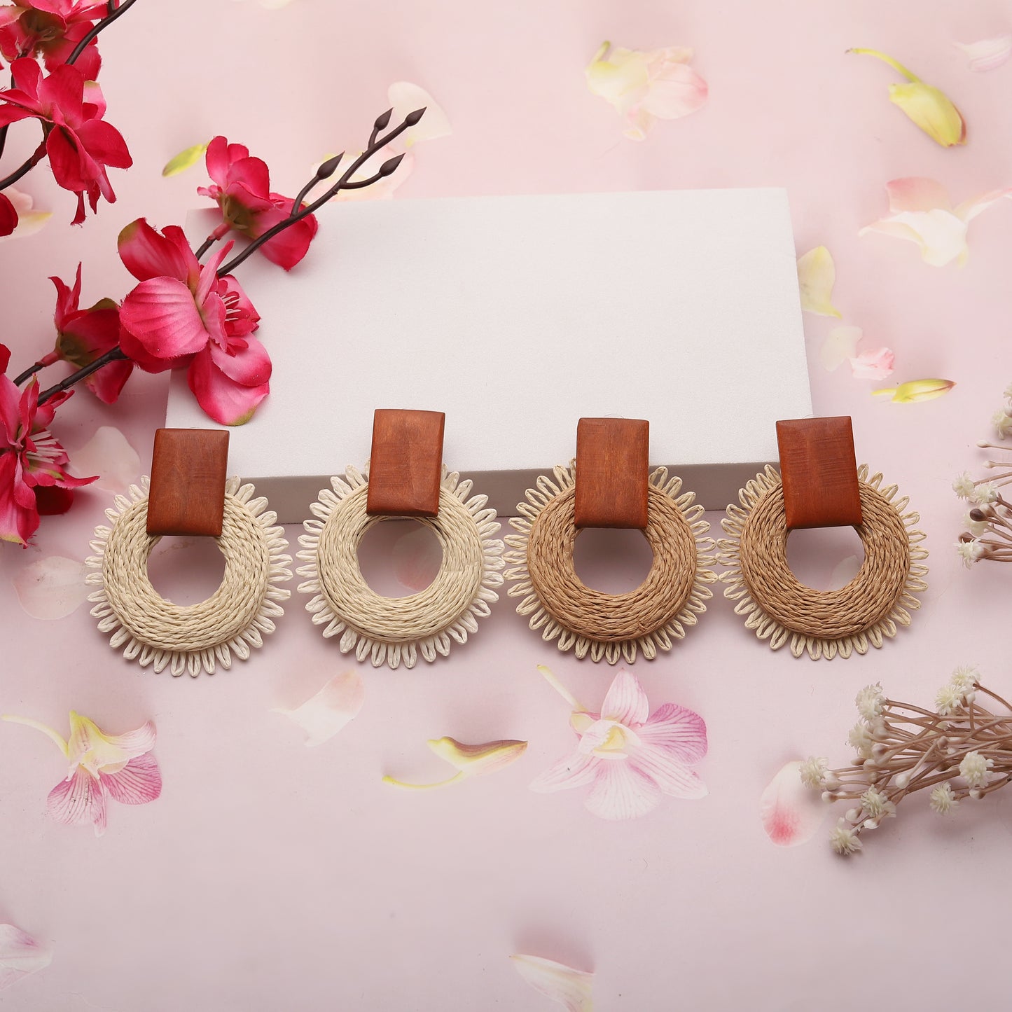 Wooden Drop Boho Earrings