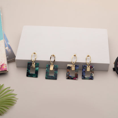 Mosaic Marble Earrings