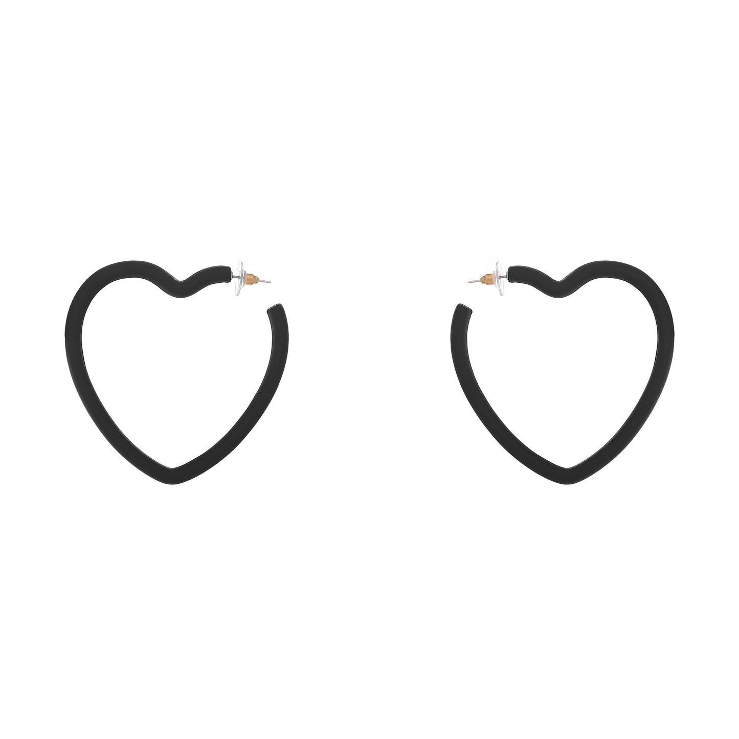 Big Heart Hoop  Earrings