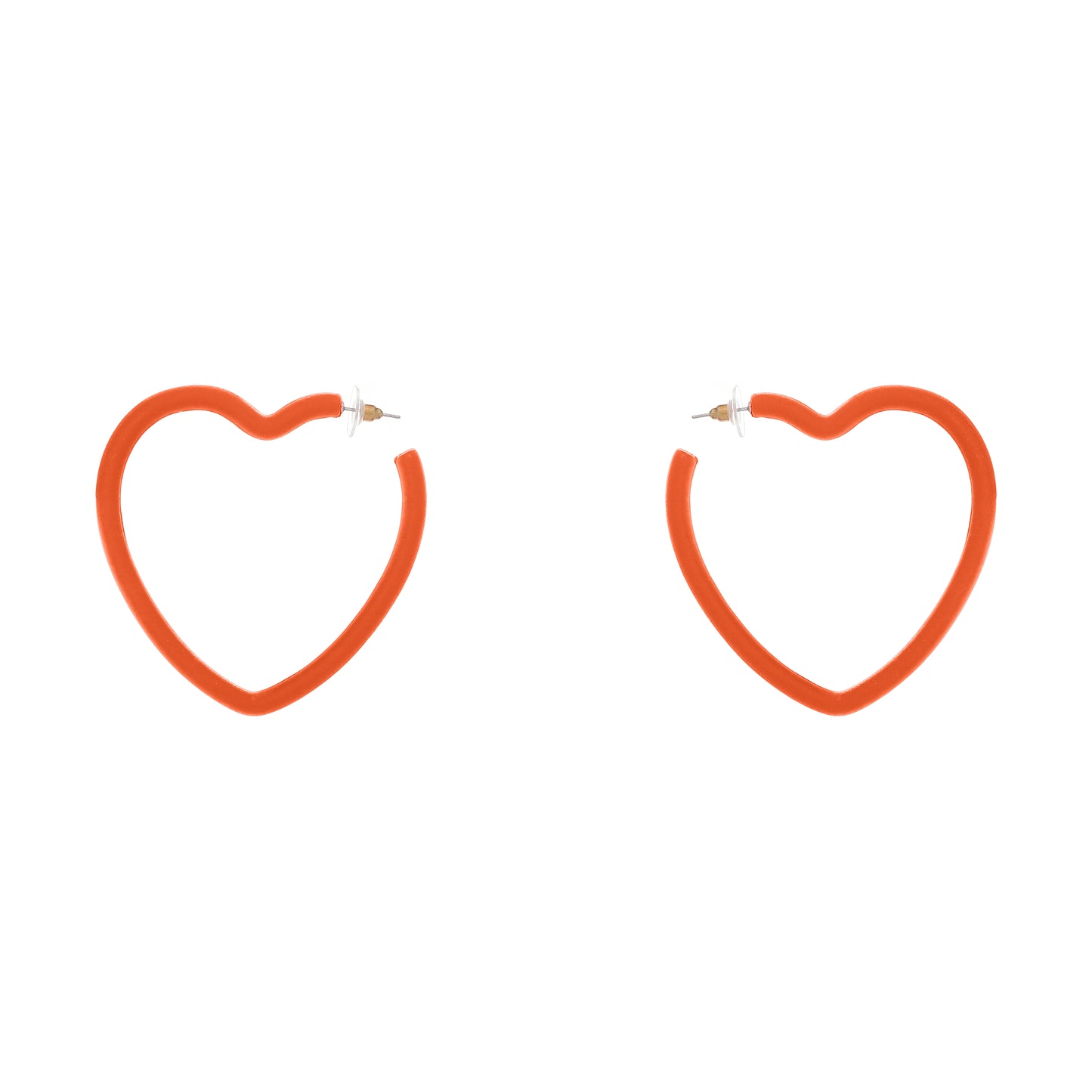 Big Heart Hoop  Earrings