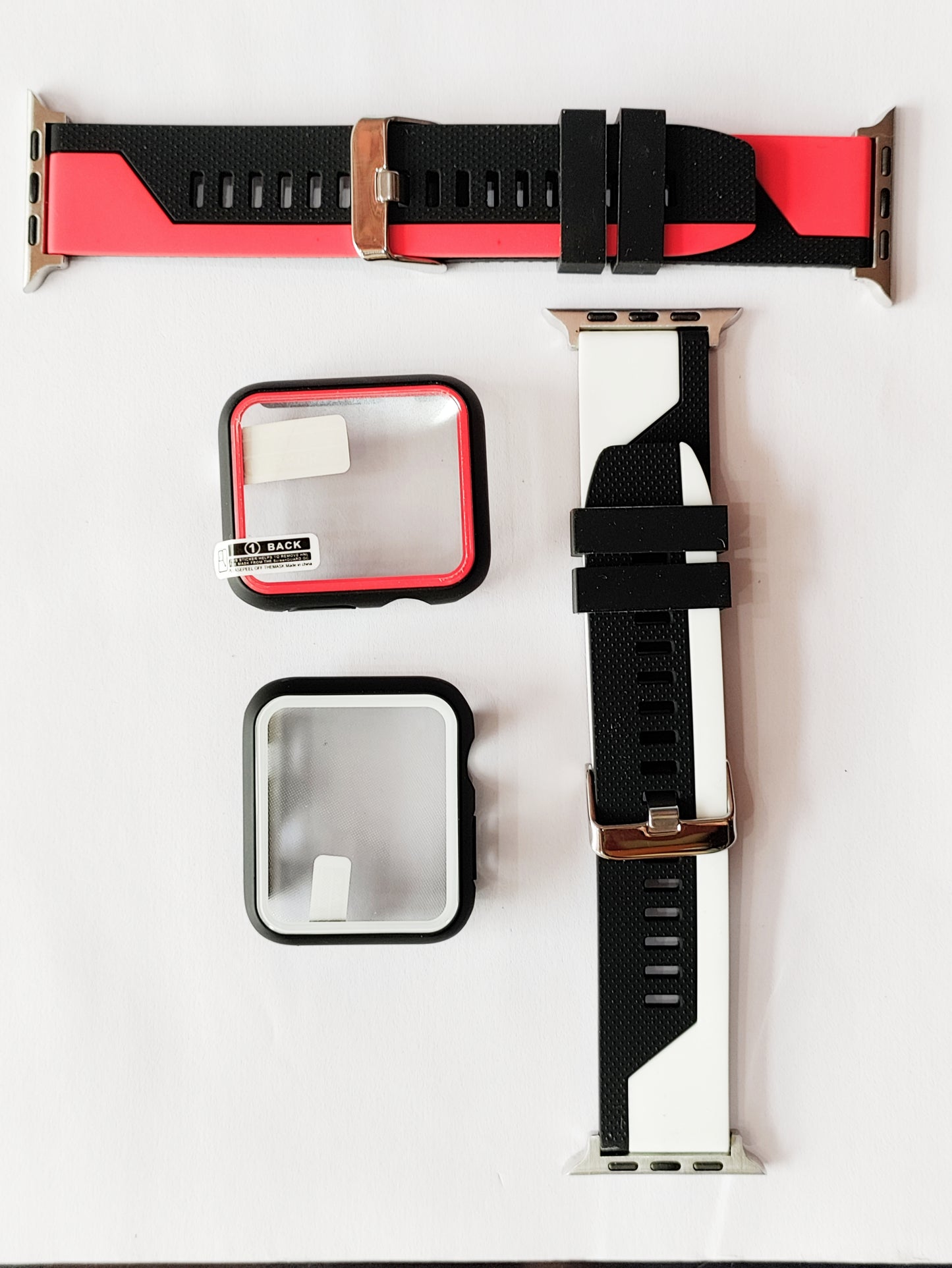 Soft Silicone Stainless Metal Buckle 2 Colours Shade  Apple Watches Strapped