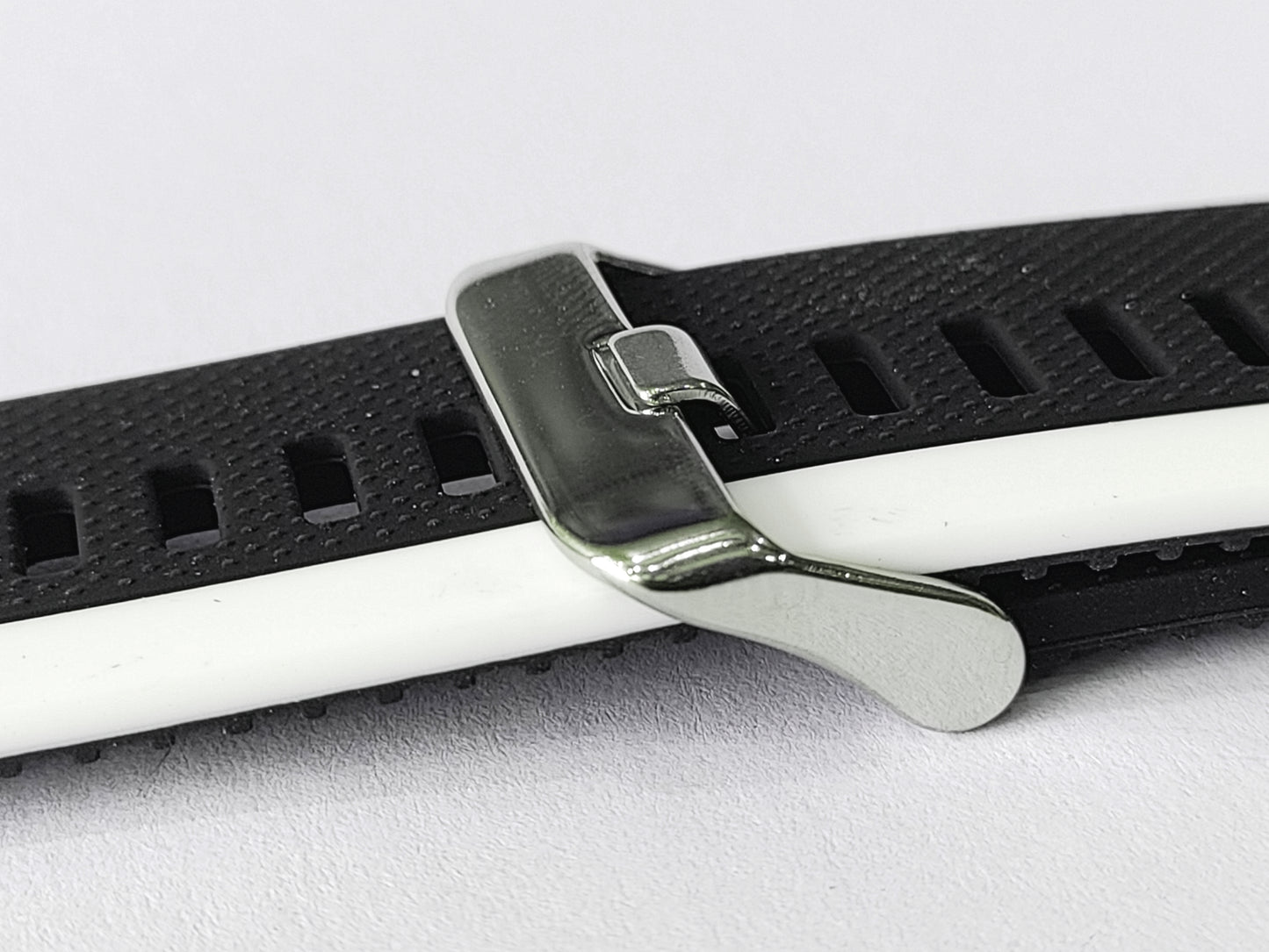 Soft Silicone Stainless Metal Buckle 2 Colours Shade  Apple Watches Strapped