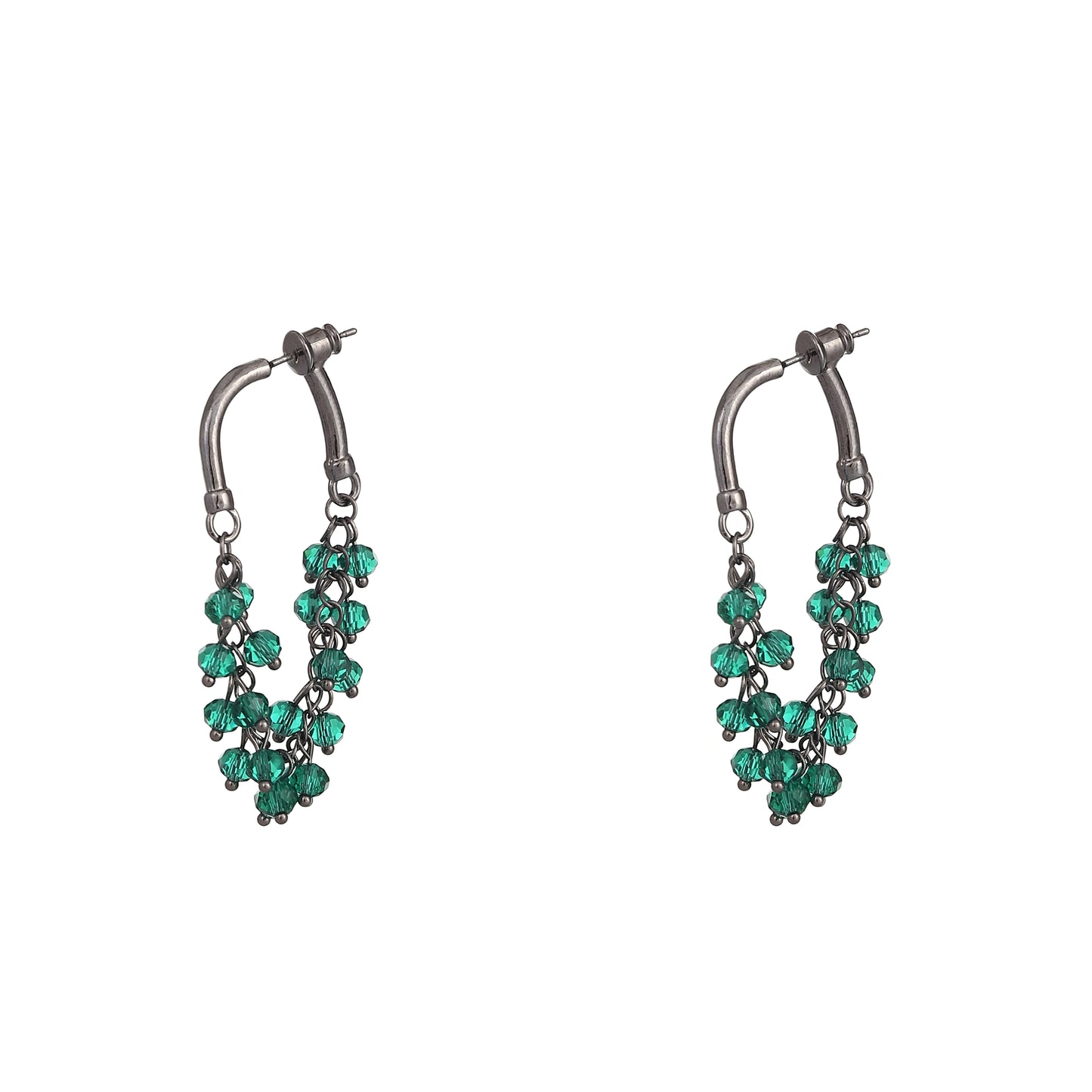 Green chandelier Earrings