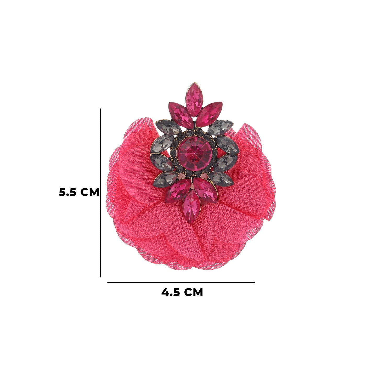 Gemstone Flower Petal Earrings