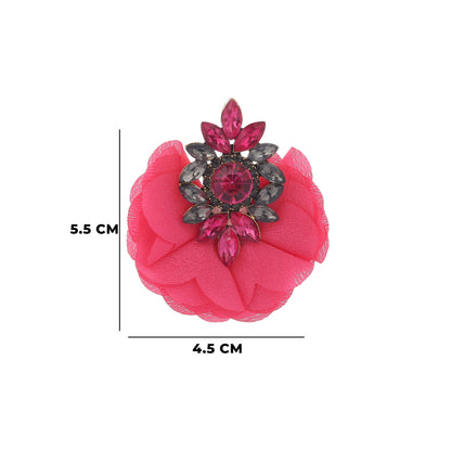 Gemstone Flower Petal Earrings