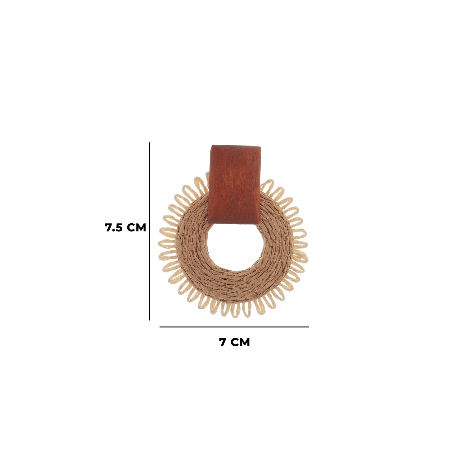 Wooden Drop Boho Earrings