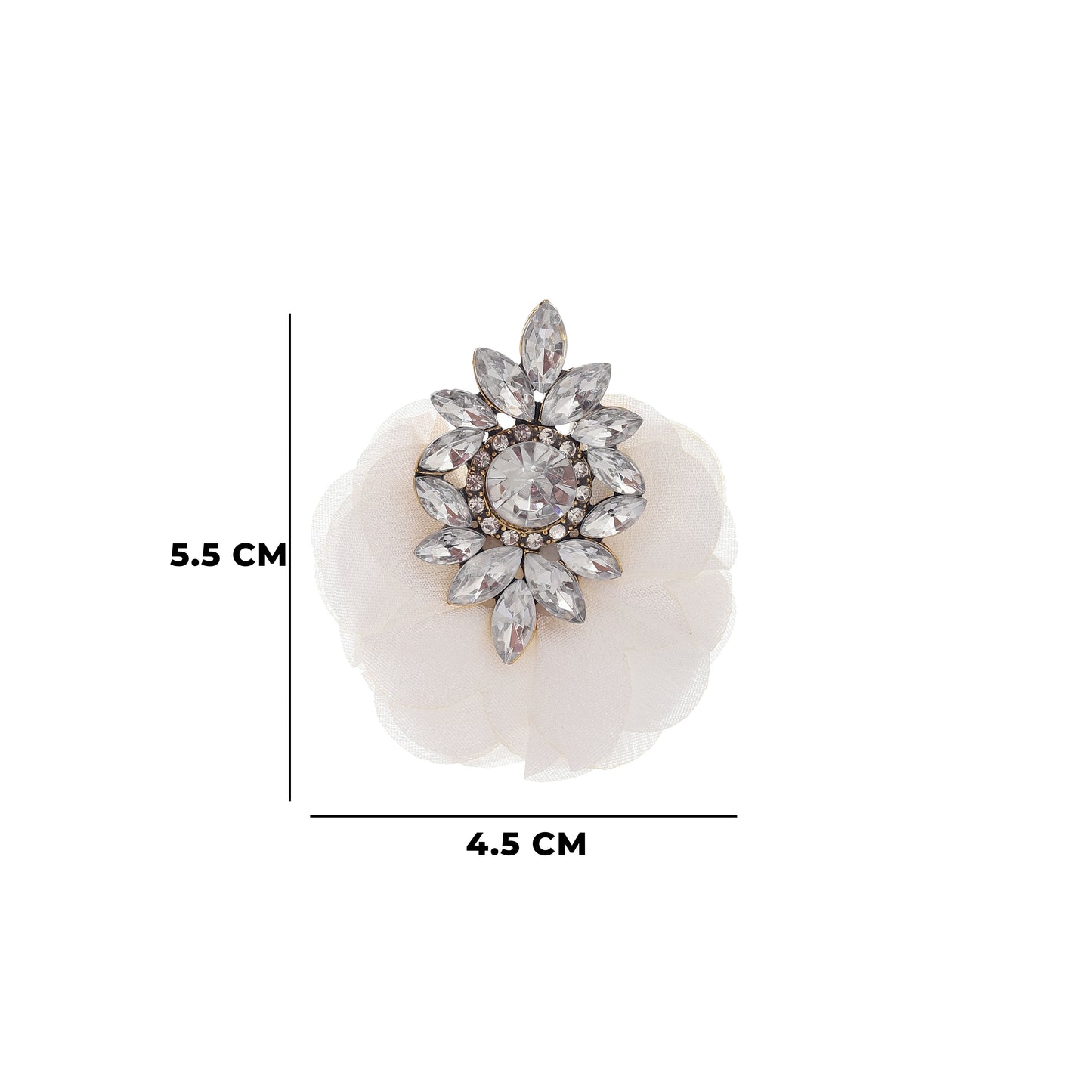 Gemstone Flower Petal Earrings