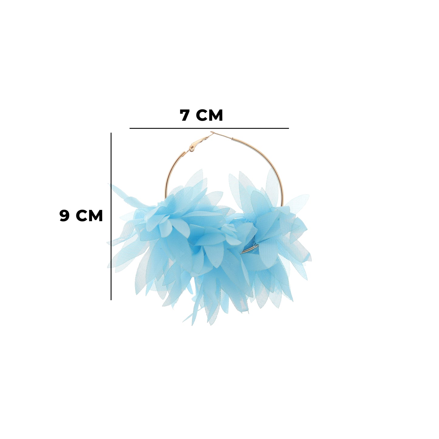 Fabric Leaf Earrings