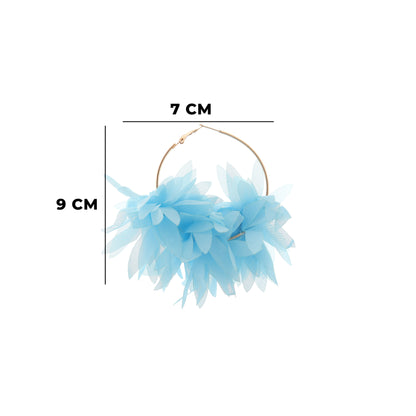 Fabric Leaf Earrings