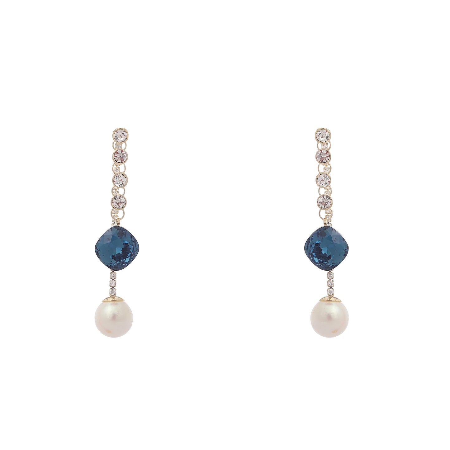 Sapphire Pearl Earrings