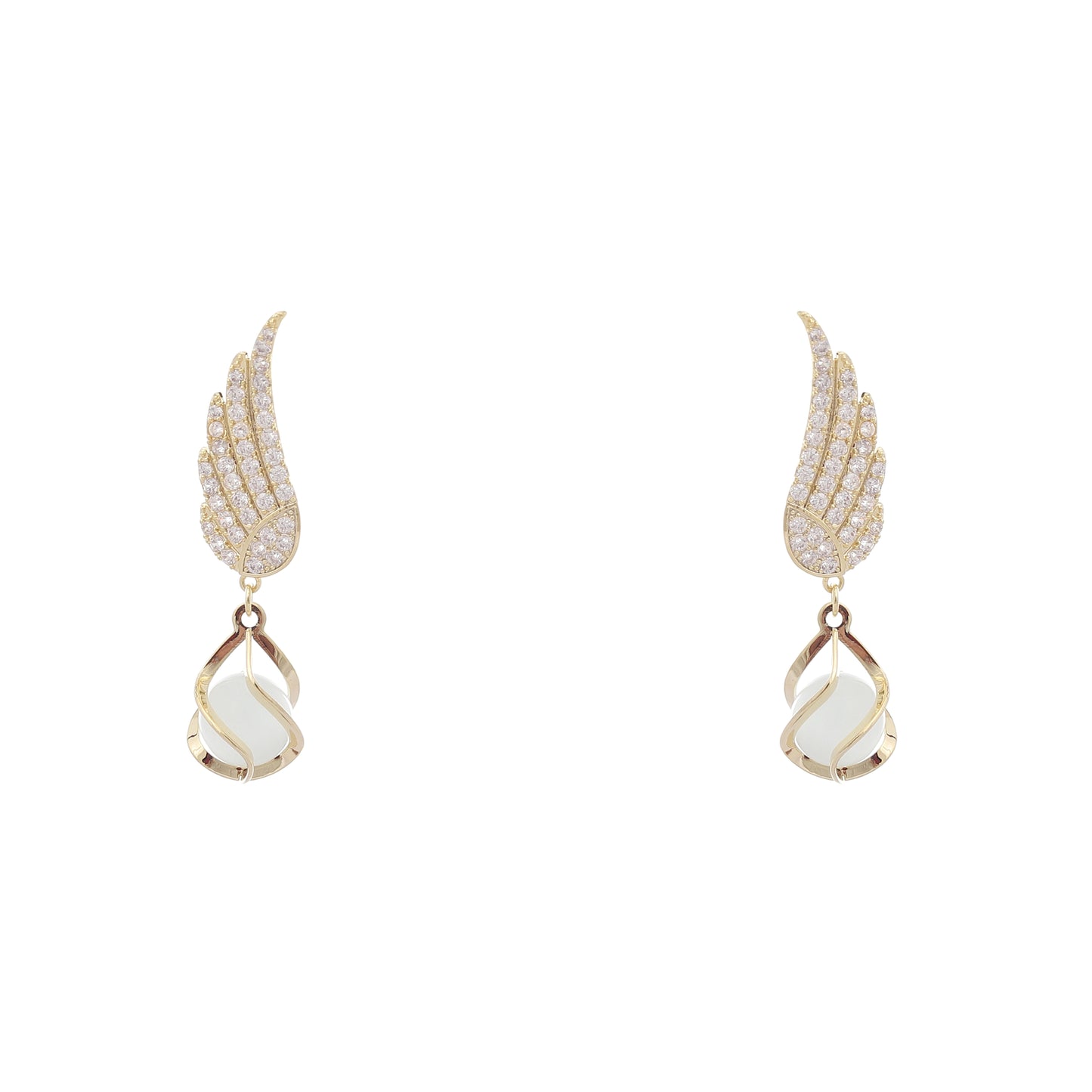 Swan Rhinestone Earrings