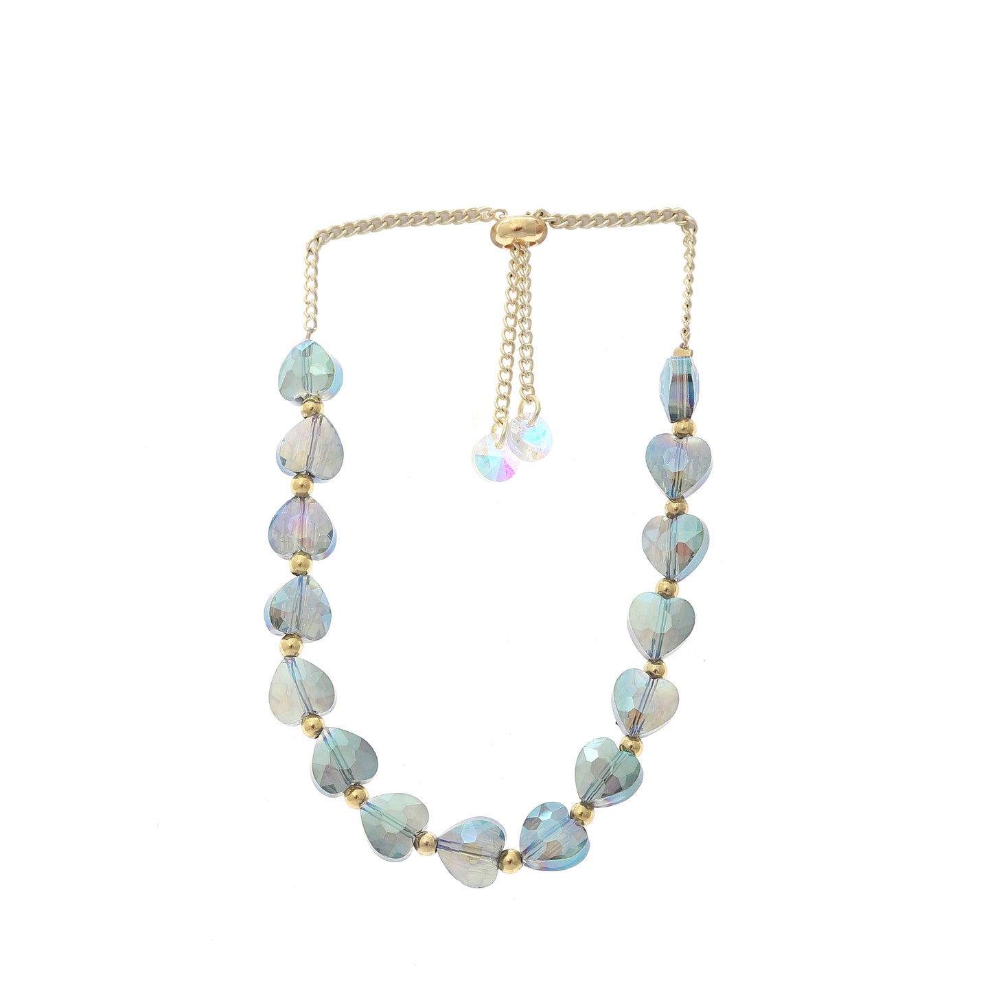 Heart Shaped Bracelet with Necklace