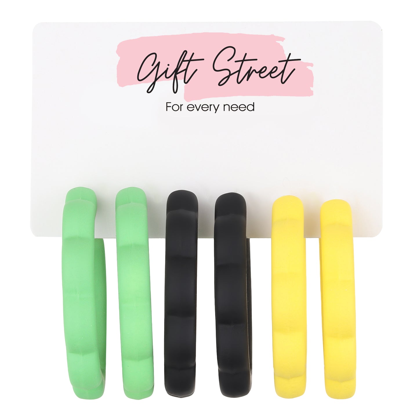 Colour-blocked Hoop Earrings