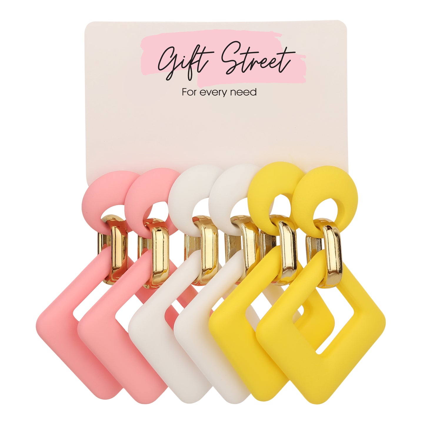 Vivid Square Earrings