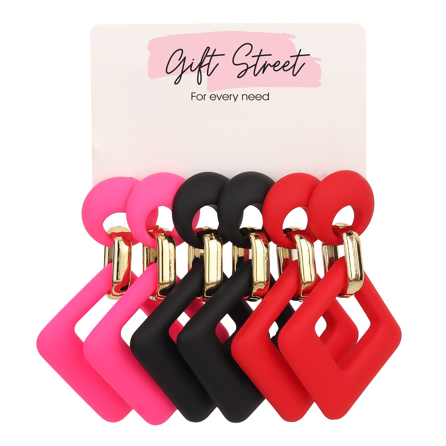 Vivid Square Earrings