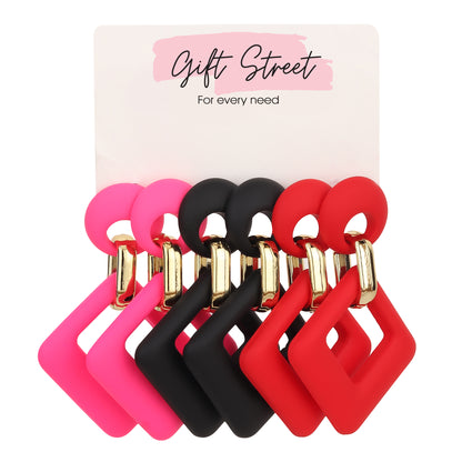 Vivid Square Earrings