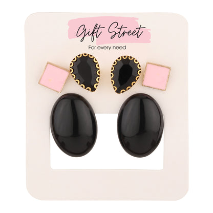 Classic Round Stud Earrings