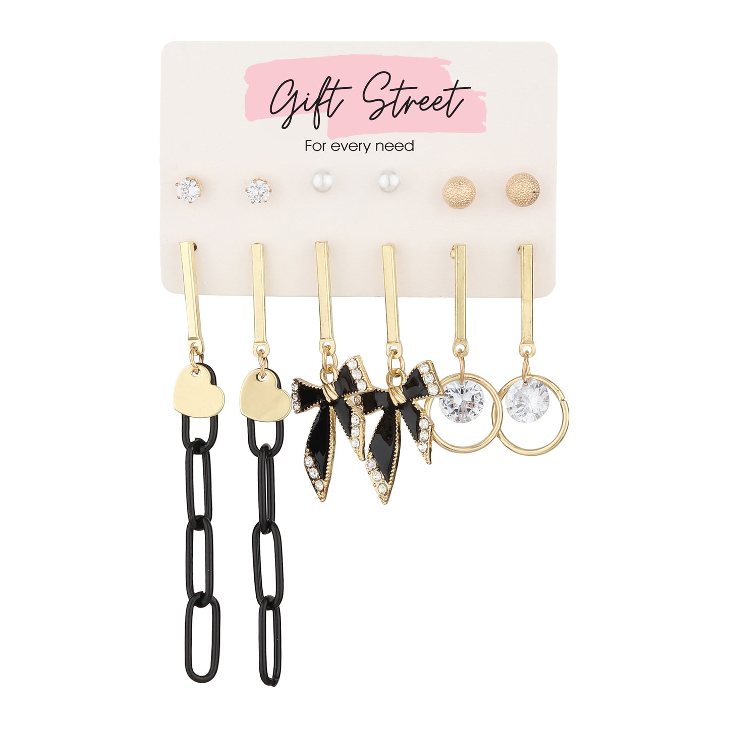 Classic Black & Gold Earrings