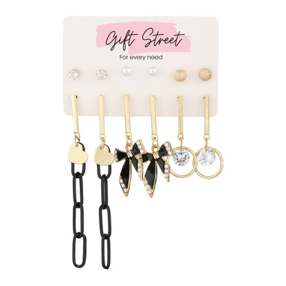 Classic Black & Gold Earrings