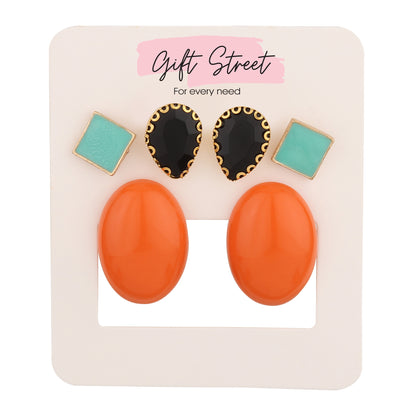 Classic Round Stud Earrings