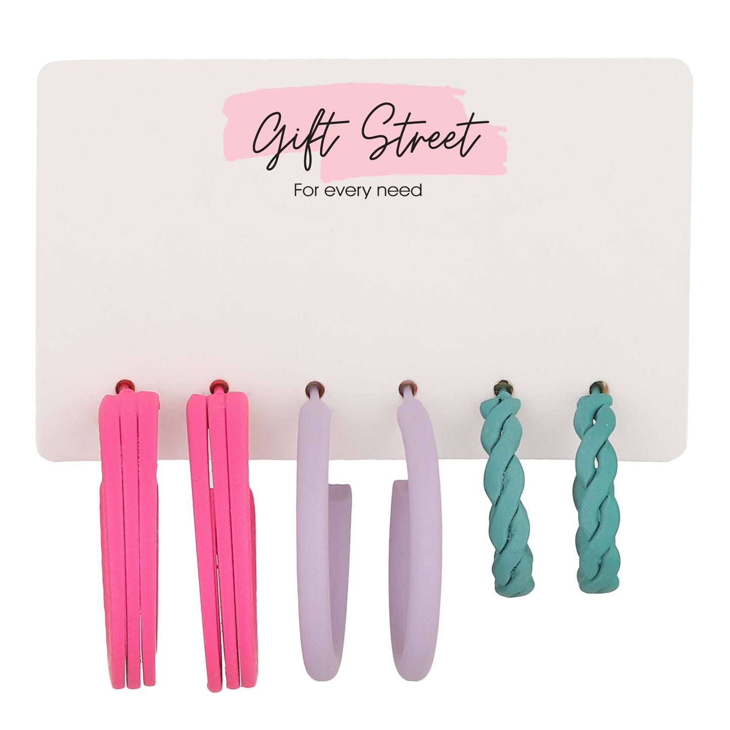 Colourful Hoop Earrings