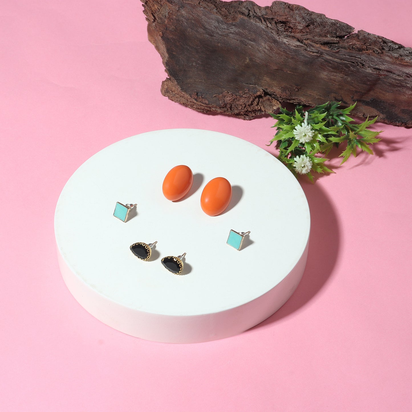 Classic Round Stud Earrings