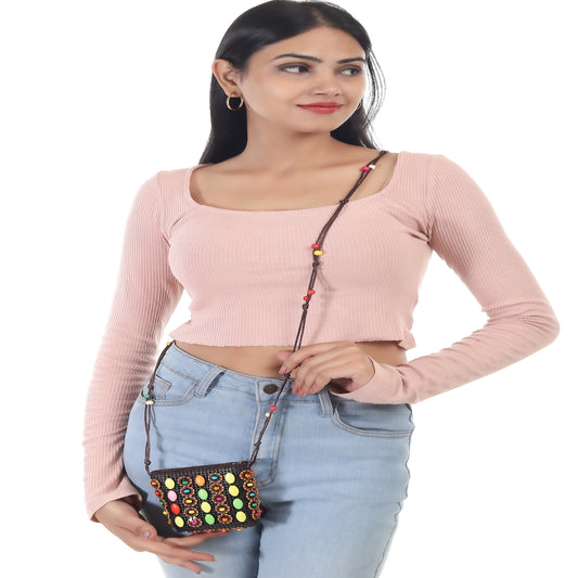 Artisanal Handbag Made of Coconut Shell