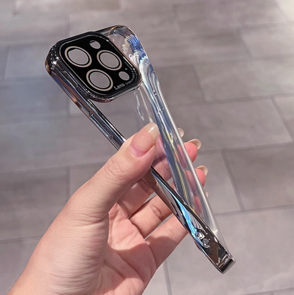 Creative 2 in 1 Lens Protector & Mobile Holder Hard Case for iPhones