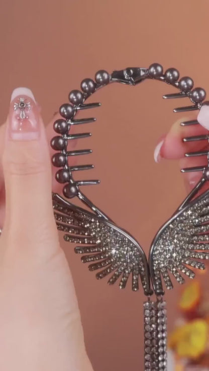 Diamond Butterfly Hair Claw