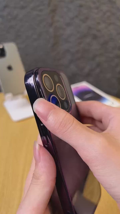 Creative 2 in 1 Lens Protector & Mobile Holder Hard Case for iPhones