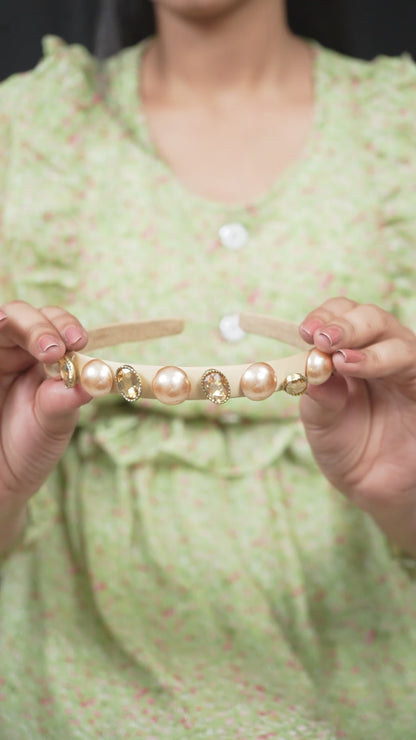 Gilded Pearl Hairband