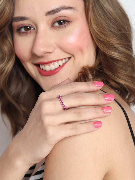 Red Ruby Eternity Ring